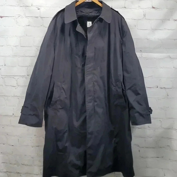 Source Unknown Other - Military All Weather Trench Coat Removable Sherpa Liner Blue 3346
